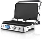 Braun MultiGrill 9 CG 9047, Parrilla Eléctrica con Placas para Grill, Cocción, Gofres, 2 Termostatos Independientes, 3 Posiciones de Cocción, Placas Aptas para Lavavajillas, 2000W, Negro/Acero Inoxidable