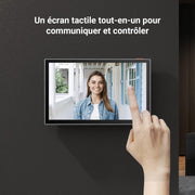 Videoportero conectado EZVIZ CP5 WiFi, resolución 1080P, monitor táctil a color de 7", portero automático con instalación de 2 hilos, apertura remota, audio bidireccional, visión nocturna, diseño compacto