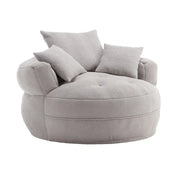 Sillón redondo tipo perezoso – Blanco/Azul/Gris/Amarillo/Naranja/Rojo rosa/Azul marino/Verde, asiento individual y doble