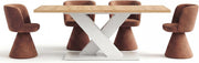 Mesa de comedor extensible Newroom blanco roble silvestre, moderna - 150x76x90 cm (ancho x alto x fondo) - mesa de cocina, mesa de comedor - comedor, cocina, salón