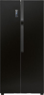Frigorífico con congelador Bomann® | Congelador No-Frost | Frigorífico de 186 cm | 39 dB | Frigorífico combi con MultiAirflow | 320 L | Frigorífico combi No-Frost | KG 7361 negro-inox