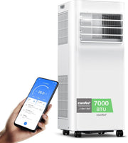 Aire acondicionado portátil Comfee MPPH-09CRN7, 9000 BTU 2,6kW, refrigeración, ventilación y deshumidificación, para habitaciones de hasta 88m³ (33㎡), aire acondicionado portátil con tubo de escape