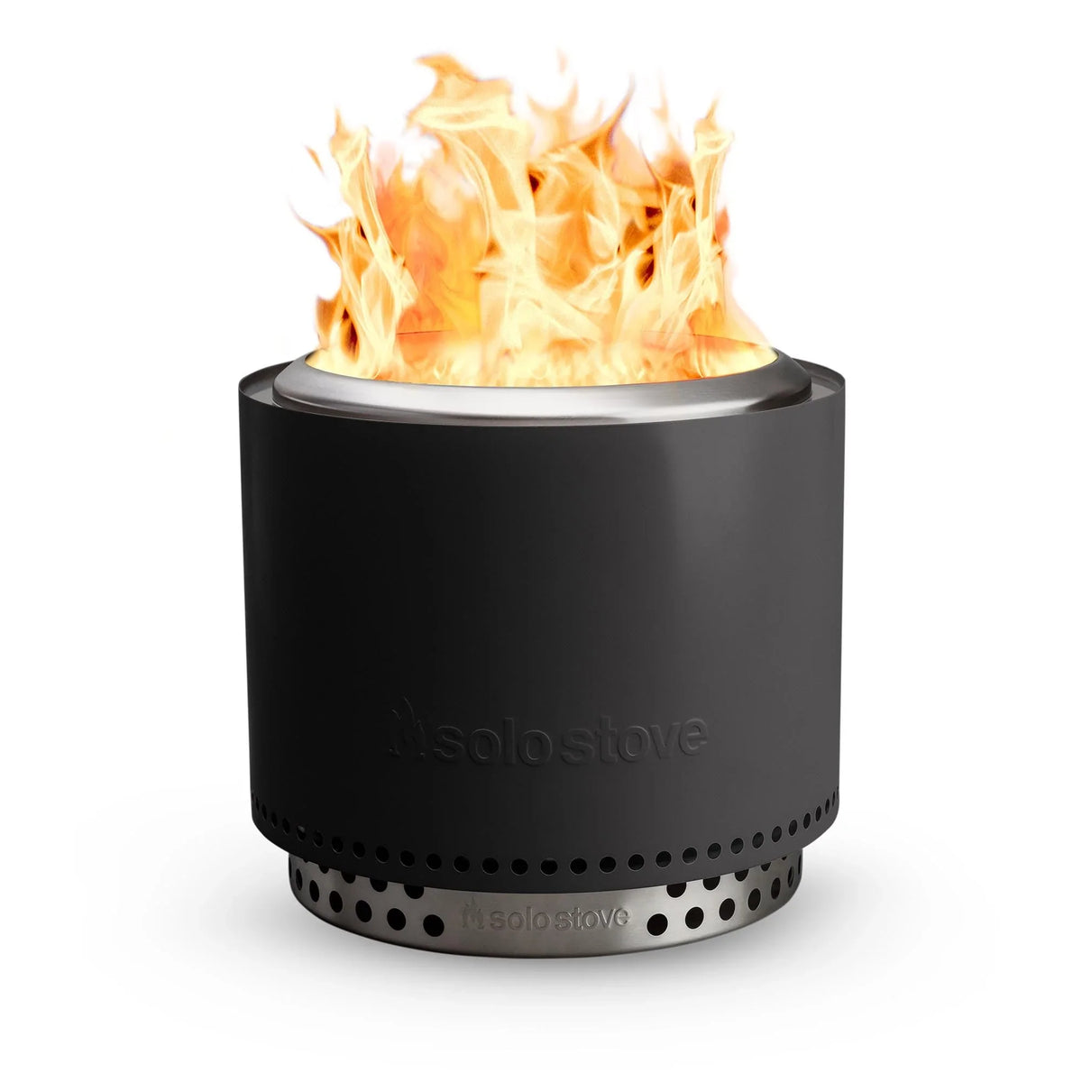 Hoguera Solo Stove Bonfire 2.0 con soporte, sin humo, cenicero extraíble, acero inoxidable, 49,5x44,5 cm, 11,4 kg, gris