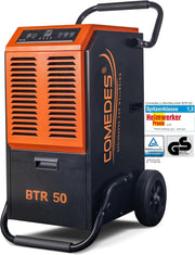 Deshumidificador Comedes BTR 50 (máx. 51 litros / 24h) adecuado para habitaciones y sótanos de hasta 100 m² / 230 m³