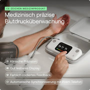 Monitor de presión arterial de brazo con ECG WPM07-08-all-Inter, sincronización vía Wi-Fi y Bluetooth para iOS y Android