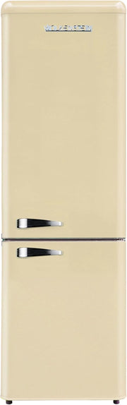 Frigorífico combi Wolkenstein KG250.4RT SC Crema | 249 litros de capacidad neta | 4* | 69 litros de congelador | Tirador exterior cromado | Detalles plateados | Independiente