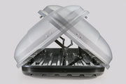 Cofre de techo Farad Marlin 400L negro - Doble apertura lateral, homologación TÜV-GS, garantía de 5 años - Cerraduras centralizadas en 3 puntos con llaves de seguridad - Resistente a los rayos UV