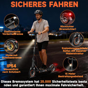 Patinete eléctrico TODIMART serie T con homologación para carretera, autonomía de 30-35 km