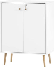 Armario archivador Schildmeyer Jonte, blanco, 65,2 x 39 x 85,5 cm