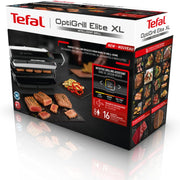 Tefal Optigrill Elite XL, Parrilla inteligente, 16 programas, Modo manual, Función de sellado, XL 8 personas, GC760D12