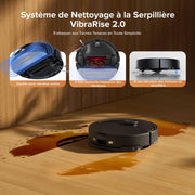 Roborock Q10 S5+ Robot Aspirador y Fregasuelos con Estación, Succión de 10000 Pa, Vaciado Automático, Doble Sistema Antienredos, Sistema VibraRise 2.0, Navegación y Mapeo, Evitación de Obstáculos, APP
