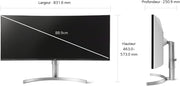 Monitor LG UltraWide™ 35WN75CP-W de 35" - Panel VA con resolución UWQHD (3440x1440), 5 ms GtG, 100 Hz, HDR 10, sRGB 99%, AMD FreeSync, inclinable, ajustable en altura, USB-C (90 W), altavoces