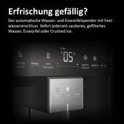 Frigorífico americano Haier HSW79F18DIPT I Frigorífico Side by Side con dispensador de hielo, Total No Frost, Wi-Fi y App I 177,5 x 90,5 x 72,6 cm I 601 L de capacidad útil y conexión a toma de agua