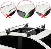 accessorypart Compatible con Peugeot 308 III (P5) 2021-2025 ACE-4 Barras de techo portaequipajes para coche gris aluminio 2 barras