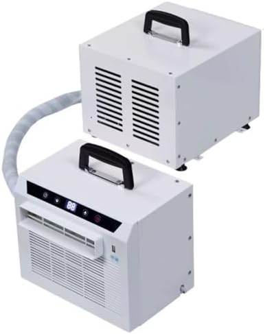 Aire acondicionado split portátil de 3000 BTU, panel táctil y control remoto, temporizador de 24 horas para oficina en casa y camping, sin necesidad de montaje