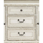 Paquete de comedor de 8 piezas Realyn en blanco/marrón de Signature Design by Ashley