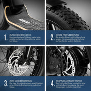 Patinete eléctrico con homologación para carretera ABE, patinete eléctrico eKFV, patinete plegable, eScooter