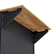 54 Isla de cocina grande con ala abatible de madera de caucho, carro de cocina rodante con textura repujada sobre 4 ruedas con 4 puertas y 3 cajones
