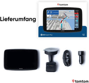 TomTom GO Expert Plus navegador para camiones (pantalla de 7 pulgadas, rutas y puntos de interés para vehículos grandes, TomTom Traffic incluido, mapas del mundo, alertas de restricciones en tiempo real)
