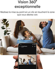 Cámara de seguridad para interiores E30 de eufy, paquete de 2, cámara de vigilancia 4K UHD, giro e inclinación de 360°, visión nocturna a color, detección por IA, seguimiento automático, funciona con HomeKit
