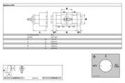 HUSUIME Interruptor de carga conmutador 4 polos 63A KA63B T904 VE2 F437 con posición red 0 emergencia fijación rápida