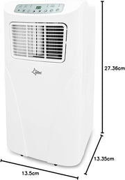 SUNTEC Aire acondicionado portátil Impuls 2.6 Eco R290 – Aire acondicionado móvil y silencioso con tubo de escape – Enfriador y deshumidificador para habitaciones de hasta 34 m² – Refrigeración móvil para hogar y oficina – 9.000 BTU | 2600 vatios