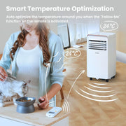 Aire acondicionado portátil Comfee MPD1-12CRN7, 12000 BTU 3,5kW, refrigeración, ventilación y deshumidificación, tamaño de habitación hasta 117m³ (43㎡), aire acondicionado móvil con tubo de escape