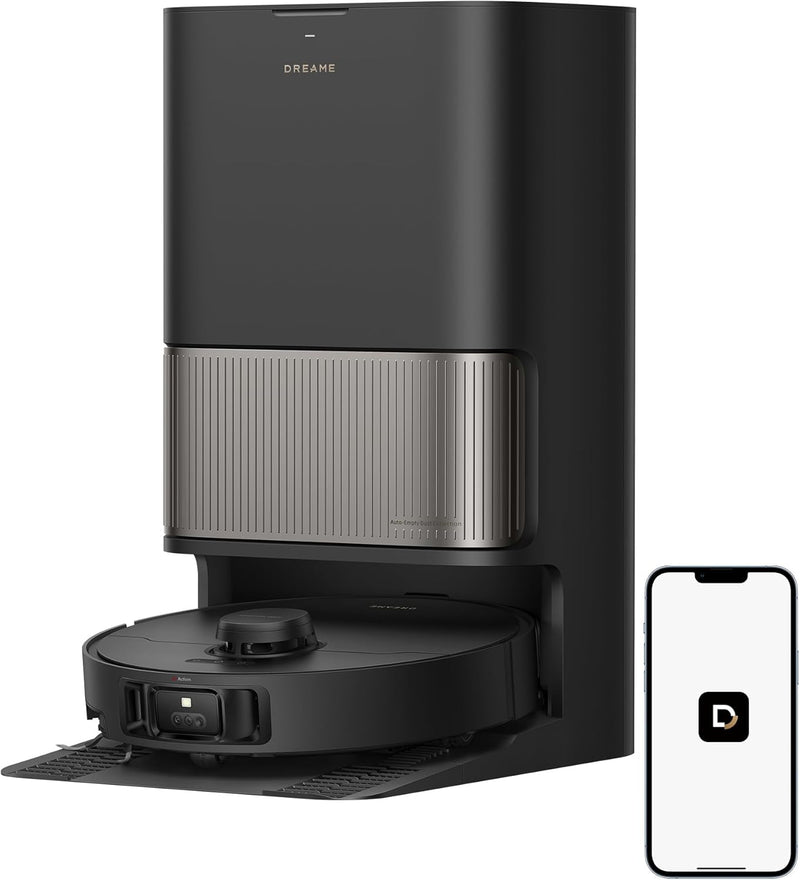 Robot aspirador DREAME L40s Pro Ultra, 19 000 Pa, doble cepillo HyperStream, supera 4 cm, cepillo lateral extensible y elevable, limpieza de mopa con agua caliente a 75 °C, autolimpieza 3.0