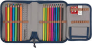LÄSSIG Set de mochila escolar de 7 piezas para niños/School Set Boxy Unique Negro