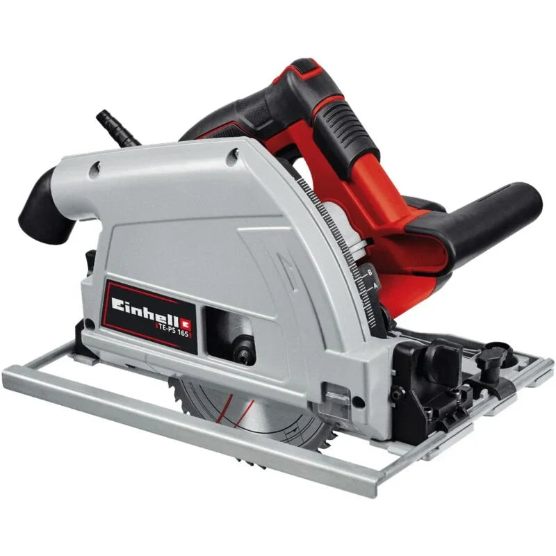 Einhell Sierra de incisión TE-PS 165 (1200 W, diámetro de la hoja: 165 mm, 48 dientes, hoja HW/TCT, profundidad de corte: 56 mm, ajuste sin herramientas, incluye accesorios)
