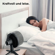 Ventilador Shark FlexBreeze silencioso, ventilador híbrido con y sin cable, portátil, para interiores y exteriores, resistente a los rayos UV y al agua, ultra potente, ultra silencioso, blanco FA220EU