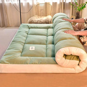 Colchón futón plegable grueso, colchón tatami japonés enrollable para camping, dormir en el suelo, juegos de niños, portátil, duradero y cómodo