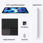 iPad Air de Apple de 2020 (10,9 pulgadas, Wi-Fi, 64 GB) - Gris espacial (Reacondicionado)