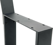 DanDiBo 2X Patas de banco de metal negro con respaldo, conjunto de patas de banco sólido para bricolaje, 96478, estructura de asiento para banco de jardín, base de banco robusta y estable