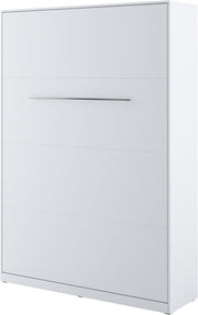 Cama abatible Homlando Lenart Concept Pro CP01 140x200 cm - Cama de pared vertical - Armario con cama abatible integrada - Cama funcional (Blanco mate)
