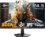 Minifire Monitor Gamer para PC de 24.5 pulgadas, 300Hz, Fast IPS, FHD 1080P, 1ms, 16:9, FreeSync, 120% sRGB, ángulo de visión amplio de 178°, VESA, HDMI 2.0 y DP1.4, cuidado ocular - (MFG25X1 Pro)