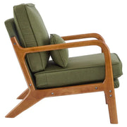 Sillón decorativo tapizado de estilo moderno de mediados de siglo