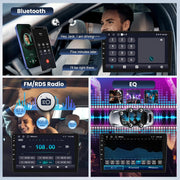 [2G+64GB] Autorradio Android para Peugeot 3008 2009-2015 con Carplay inalámbrico y Android Auto, pantalla táctil HD de 9 pulgadas con GPS/WiFi/Bluetooth/EQ/FM RDS