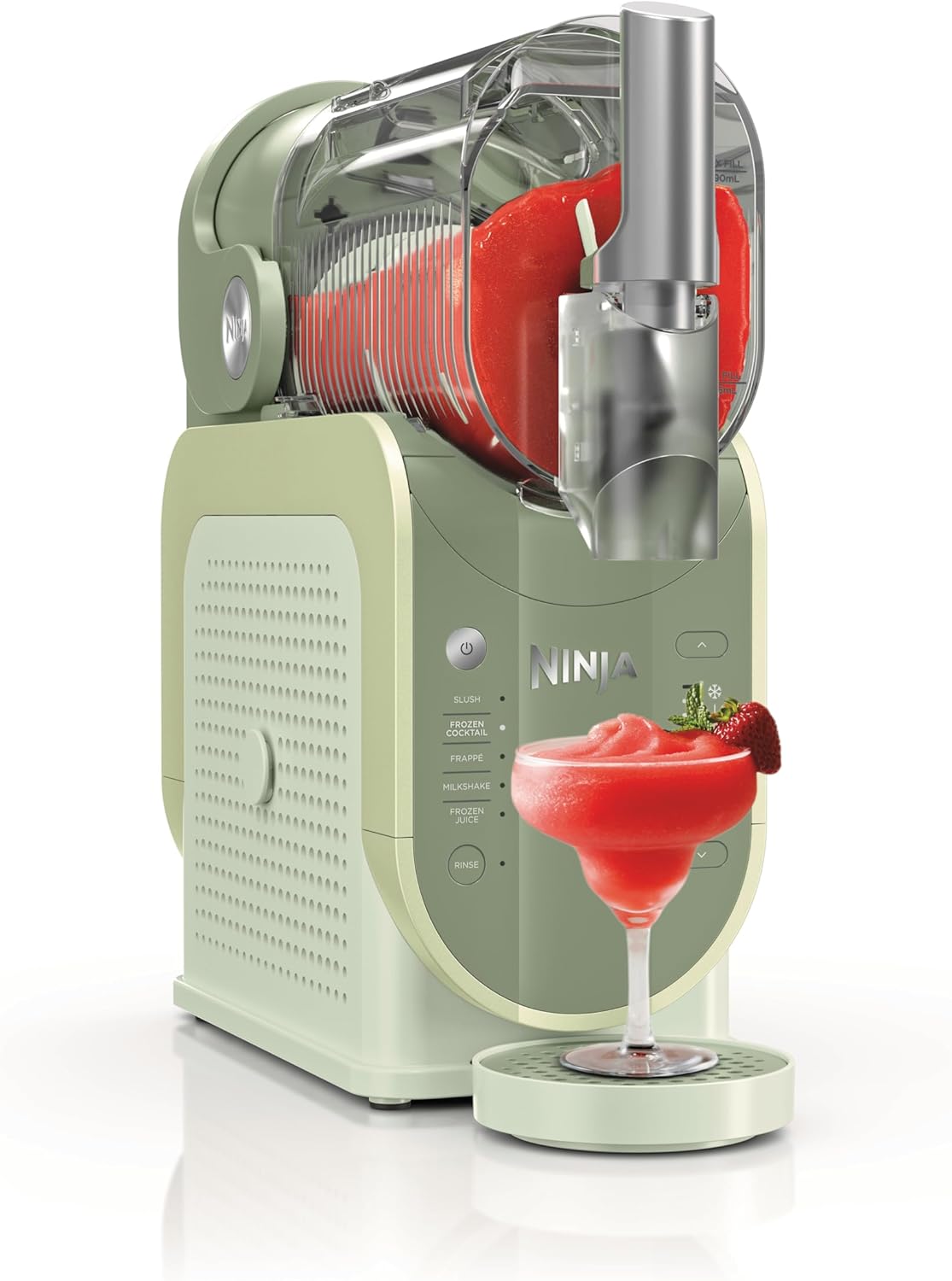 Máquina Ninja SLUSHi para granizados, cócteles helados, frappés, batidos y zumos congelados, sin hielo ni preparación previa, tecnología WhisperChill, capacidad de 1,9 L, Verde, FS301EUTG