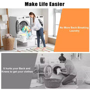 Pedestales para lavadora y secadora GDLF, soporte universal para lavadora y secadora con estante extraíble, blanco