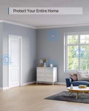 Sistema de seguridad para el hogar inteligente de 5 piezas con sensor de movimiento, control por aplicación, 2560 x 1440 y 2 sensores para puertas y ventanas