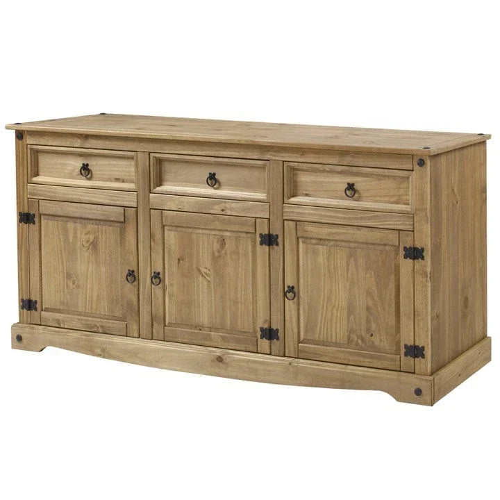 Aparador de madera de 65 pulgadas estilo granja - Colección Corona