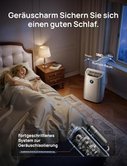 Aire acondicionado portátil DREO de 12 000 BTU (3 en 1: refrigeración/ventilación/deshumidificación), silencioso para dormitorio/oficina, control por app/comando de voz/mando a distancia, sin drenaje, kit de ventana, 3,2 L/h, AC516S