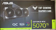 Tarjeta gráfica NVIDIA GeForce RTX 5070 Ti OC Edition, TUF Gaming, envío rápido, la más reciente