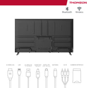 THOMSON Smart TV Android 4K Ultra HD de 50 pulgadas (126 cm), Asistente de Google, Wi-Fi, Dolby Digital, Bluetooth, Triple Sintonizador (Cable/Satélite/Antena), HDMI, CI+, Panel A+ – 50UA5S13