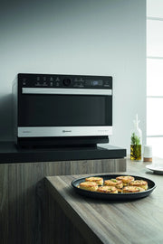 Microondas multifunción MW 3391 SX 33 L 1000 W con aire caliente, grill, CrispFry, cocción al vapor y recipiente para cocinar al vapor