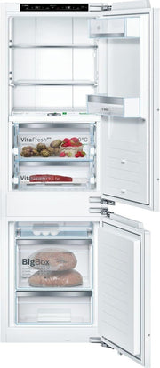 Frigorífico combi Bosch KGN36NWEA Serie 2, 186 x 60 cm, 215 L de refrigeración y 87 L de congelación, NoFrost: nunca más tendrá que descongelar, iluminación LED para una distribución uniforme de la luz