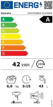 Lavadora de carga superior ELECTROLUX EW6T3365BCZ