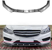 para Mercedes Clase E 2013-2015 W212 AMG Coupé línea kit de alerón de parachoques delantero separador y labio inferior IENQBVL (efecto carbono)