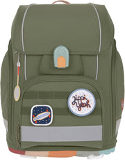 LÄSSIG Set de mochila escolar de 7 piezas para niños/School Set Boxy Unique Negro